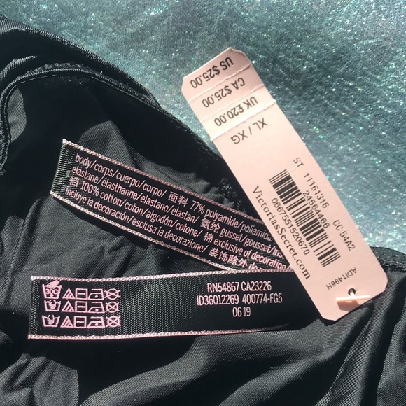 3/$50 Victoria’s Secret Bombshell Shine Leopard Strap Rhinestone Brazilian Panty - Picture 7 of 10